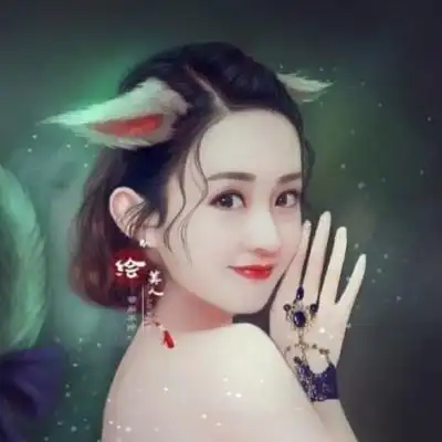 赵丽颖手绘头像萤火虫还不快来