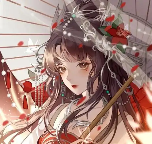 仙气女生头像  #头像  #古风头像  #红色系  #古风女生头像  #仙气