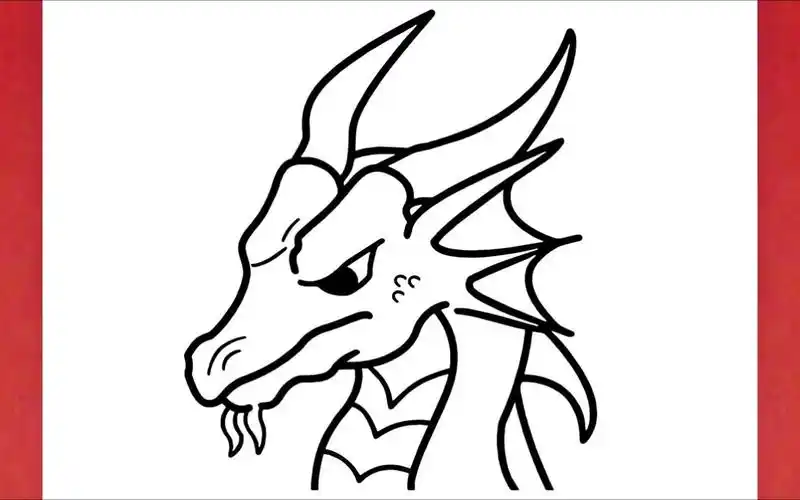 【简笔画】教你画一只恶龙~超级简单的绘画,一看就会!