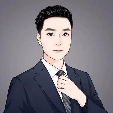 手绘头像画一个职业装哥哥