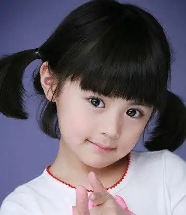儿童流行的齐刘海梳发 中国孩子的可爱发型打造(4)
