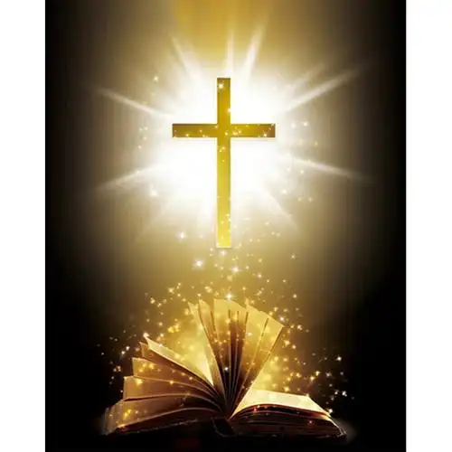 厂家直销钻石画一件代发钻石画外贸十字架圣经书本钻石画 5d