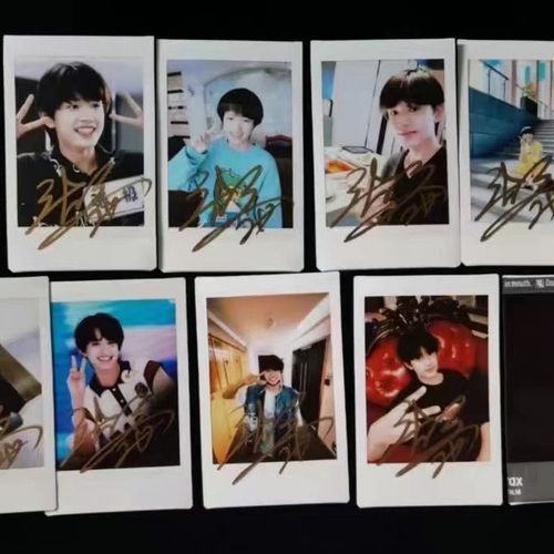 tf家族张极亲笔签名拍立得活动现场亲签保真粉丝应援周边产品收藏
