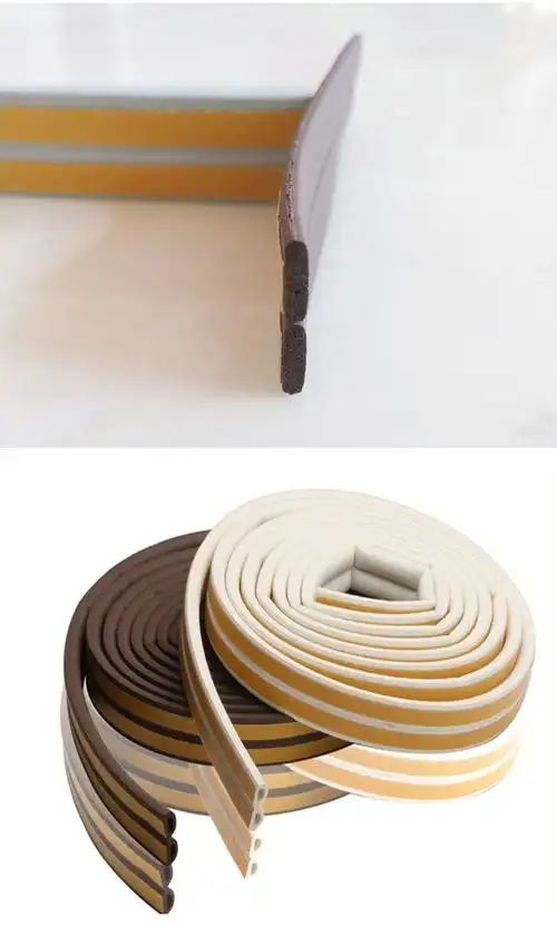 厂家定制门窗木门隔音防密封条 橡密封条自粘海绵胶条密封防撞条