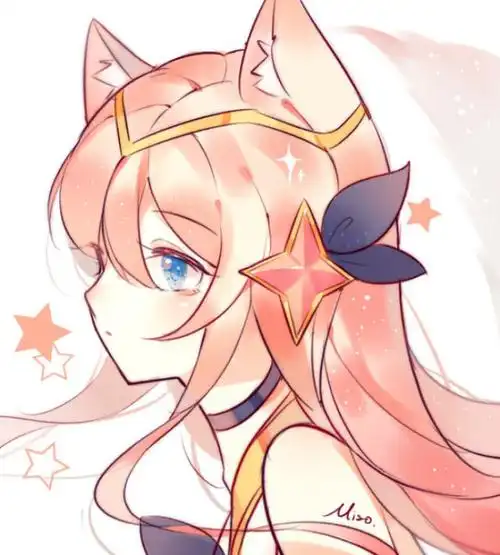 二次元头像萌系女英雄玩游戏的妹子最可爱