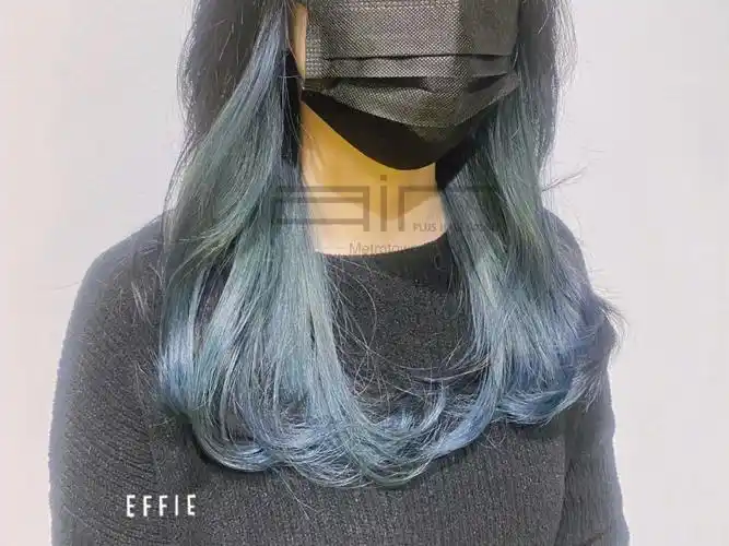 今日主角蓝灰挂耳染