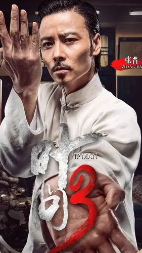 叶问3电影人物海报手机壁纸叶问3动作电影甄子丹张晋泰森熊黛林