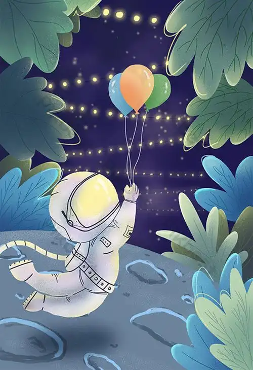 画太空人简笔画儿童画太空人简笔画