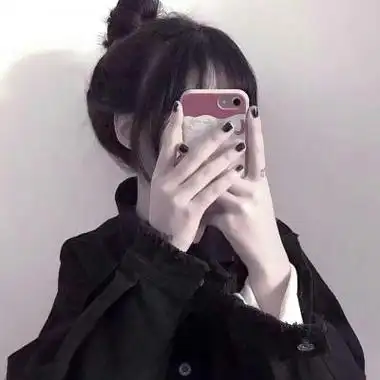 半脸女生头像侧脸头像挡脸头像