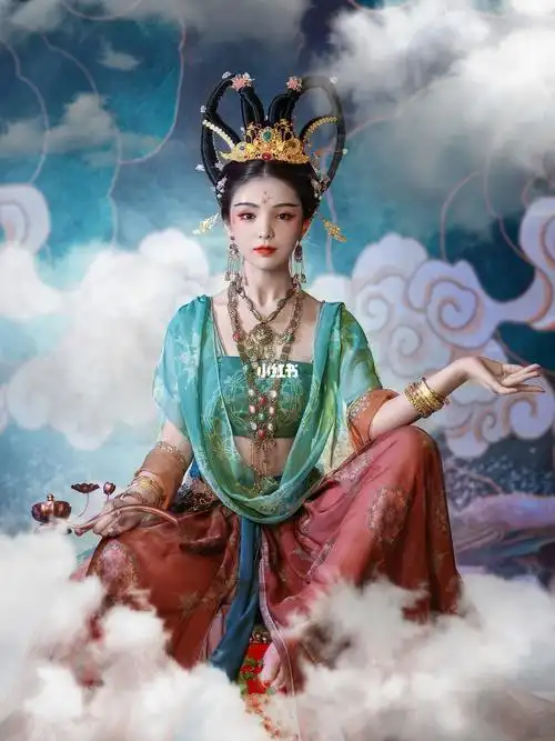 加了俩鸡腿拍出来的飞天写真直接梦回敦煌