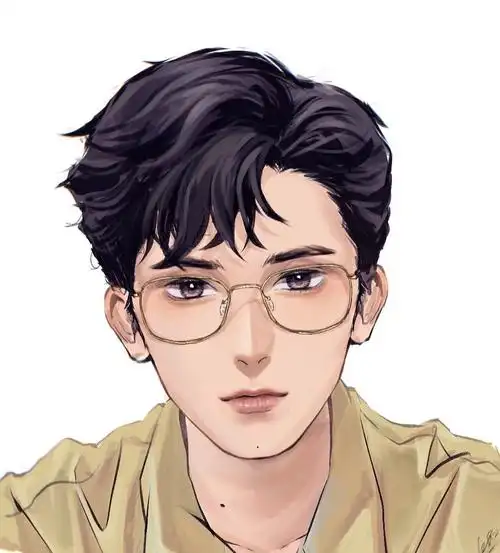 摸一个金丝眼镜郝子