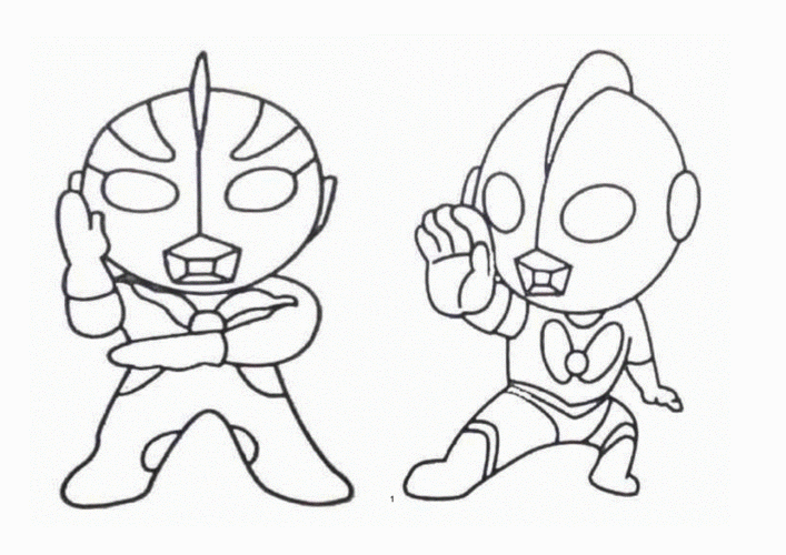 pdf 11页奥特之王简笔画大全 a4可涂色奥特曼泽塔 简笔画 步骤 后续补