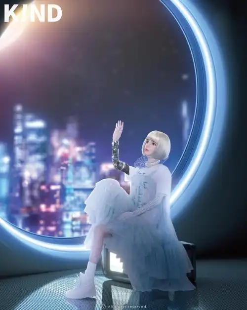 nd magazine##angelababy虚拟人物首封##angela3.0