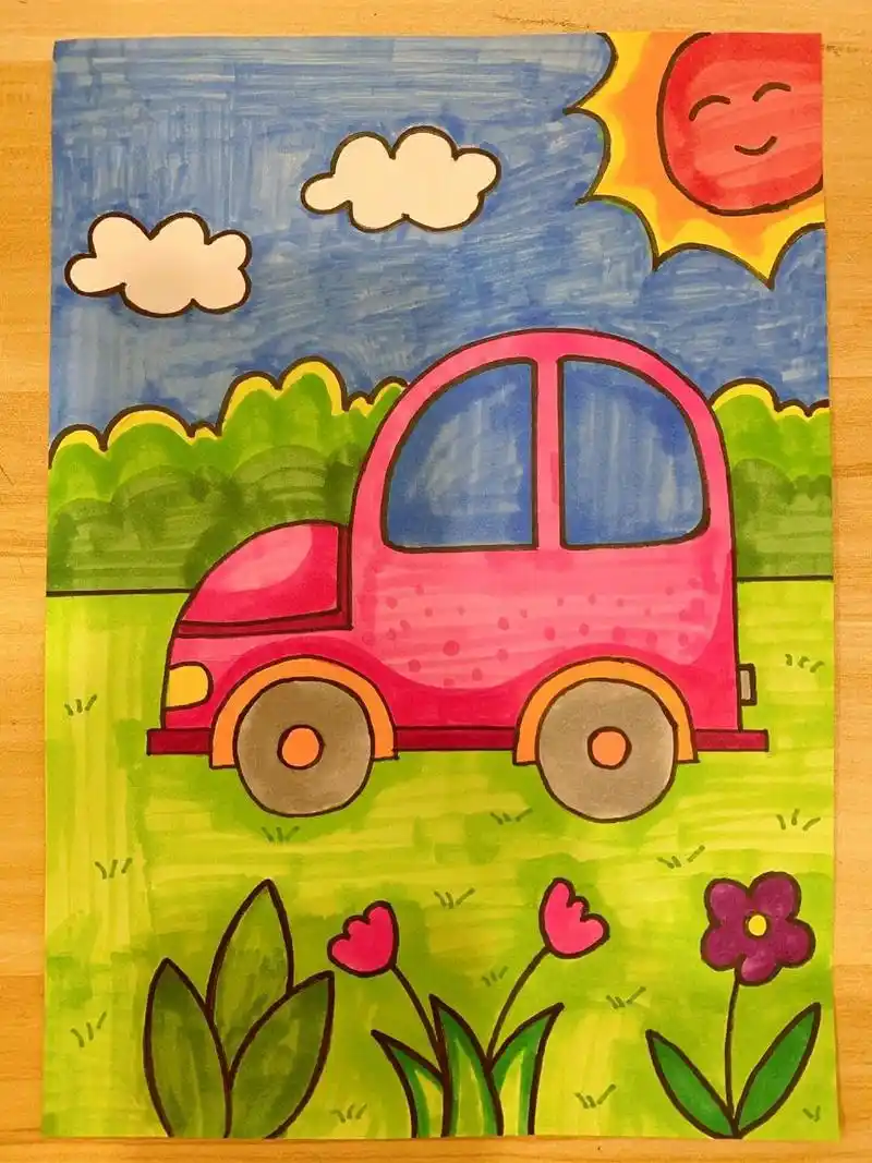 儿童美术96简笔画 儿童美术96适合3-6岁的简笔画,主题《我爱我家