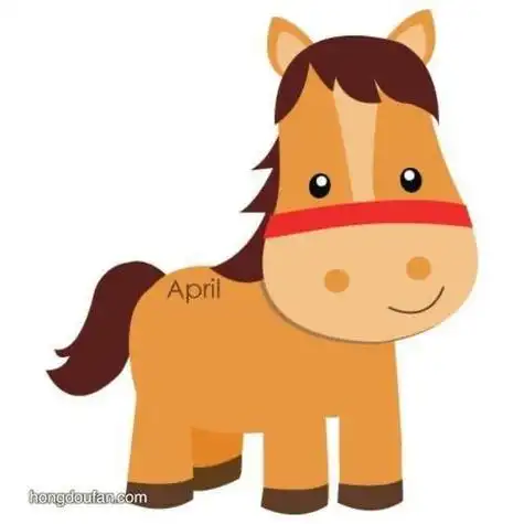 卡通漂亮的小马宝莉的简笔画