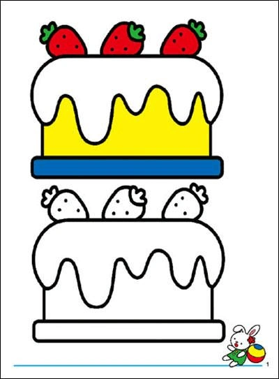 幼儿涂色对照图