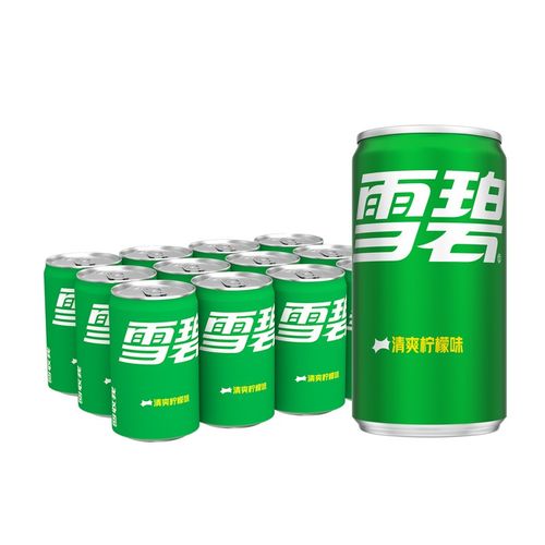 迷你罐200ml*12罐整箱装清爽柠檬味汽水易拉罐碳酸饮料 mini雪碧 12听