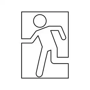 安全通道标志图片-安全通道标志素材-安全通道标志插画-摄图新视界