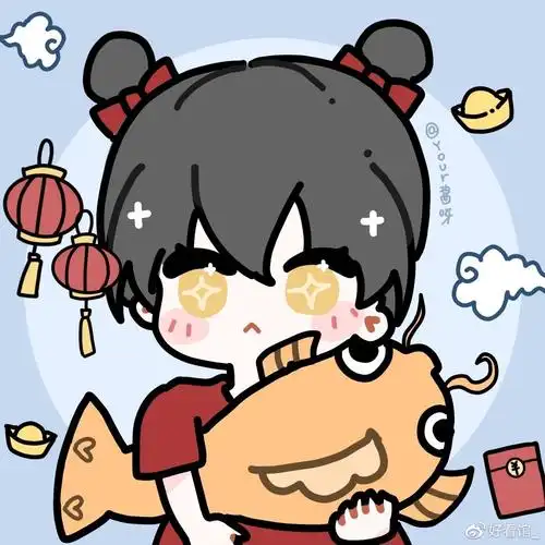 新年头像新年情侣头像2021红色可爱2021新年红色喜庆女生头像2021