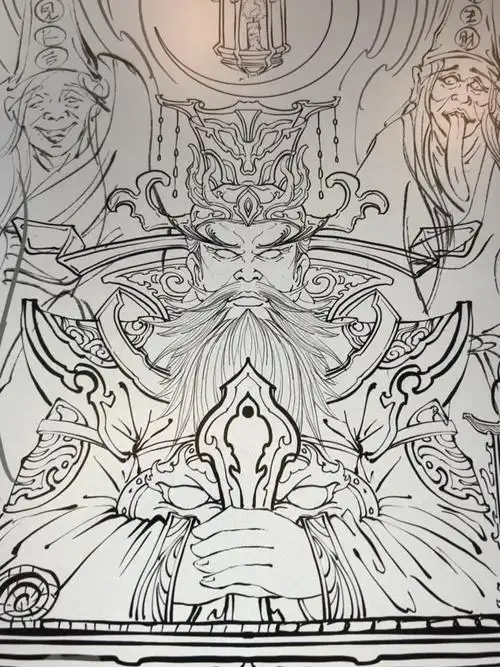 南京刺青  #阎王  #黑白无常  #南京纹身  阎罗