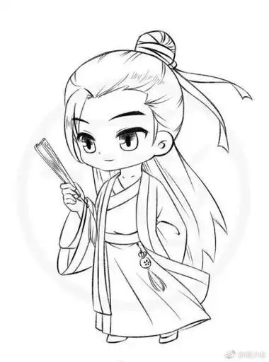 q版古风人物简笔画
