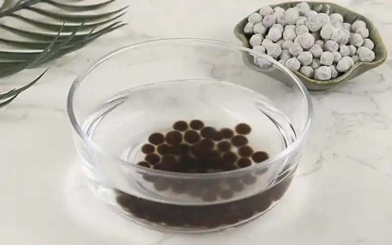 速煮珍珠粉圆奶茶黑珍珠1kg奶茶店专用珍珠原料#抖音美食推荐官 ,煮3