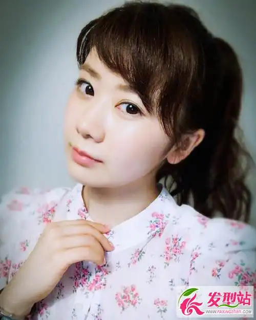 福原爱可爱斜刘海发型 圆脸女生这样剪好可爱!