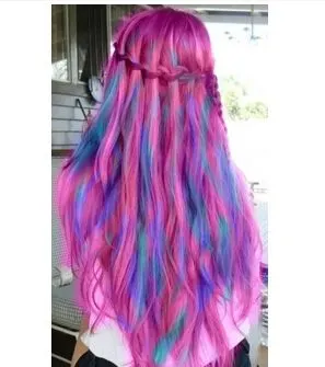 五款女生紫色挑染头发 长发短发都个性