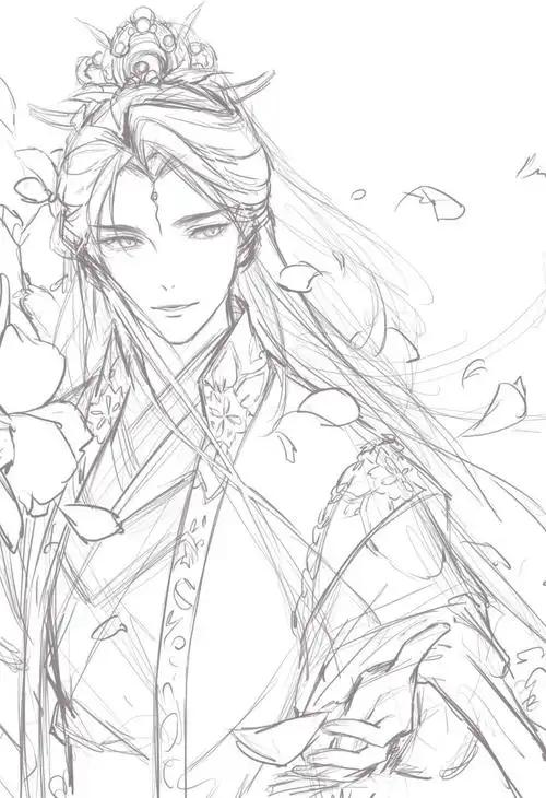 古风美男一锅玄哥绘