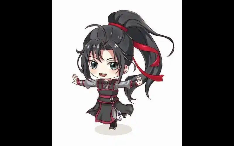 【板绘】q版魏无羡绘画过程