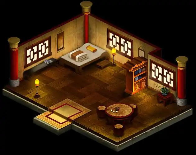 游戏室内场景|插画|游戏原画|张观政 - 原创作品 - 站酷 (zcool)