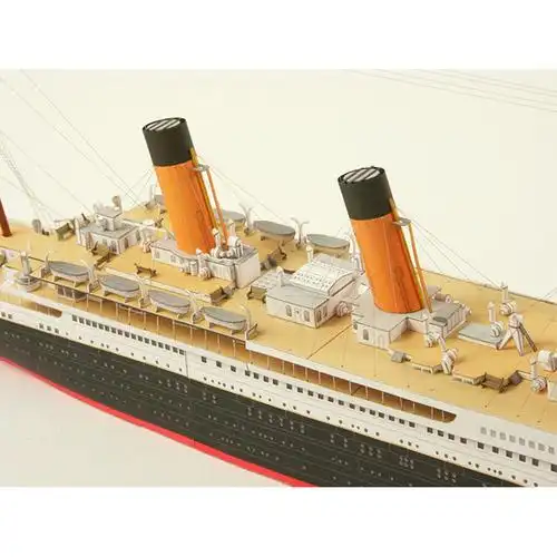 1:400 titanic英国泰坦尼克号邮轮 纸模型 船模型手工diy军迷礼物