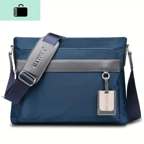 牛津布休闲斜挎包男小背包商务帆布单肩包男士包包运动挎包新款new