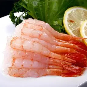 去头去壳北极甜虾刺身甜虾50尾即食寿司海鲜冻虾三文鱼拼盘材料