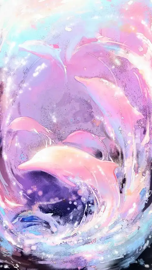 粉色海豚梦 绘师:小白酱milkyu