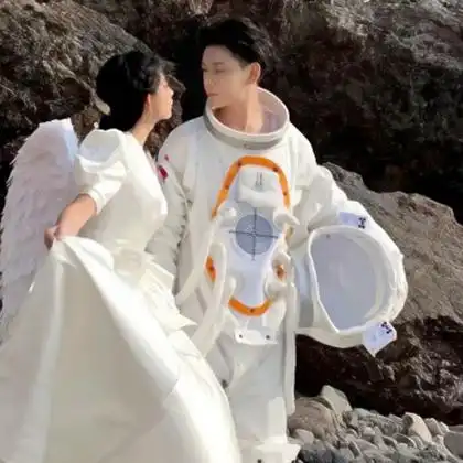 超惊艳真人情头 高清超级仙气干净的情侣头像真人图片_情侣头像_头像