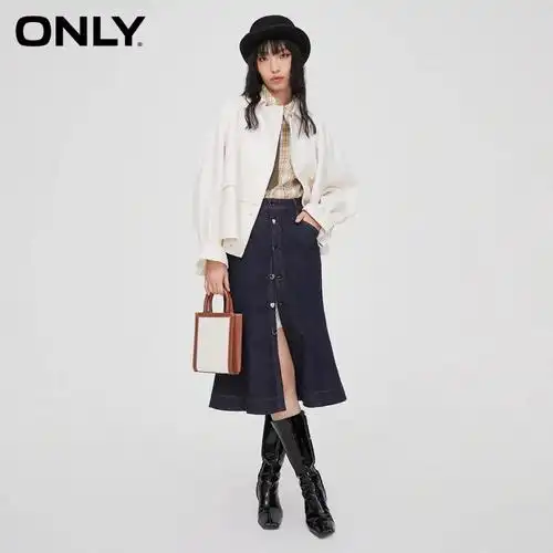 only2022秋季新款时尚宽松显瘦立领设计感短款风衣女|吊牌价