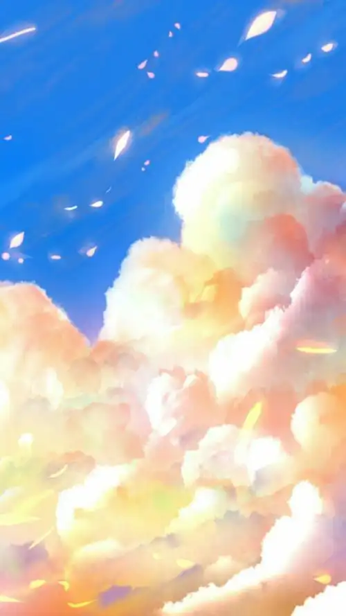 天空 梦境 流星 手绘 插画