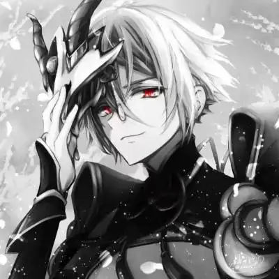 红眼黑白动漫男头