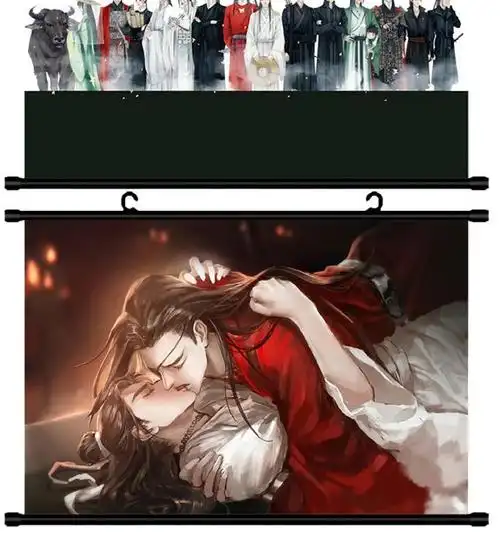 天官赐福动漫周边花城谢怜花怜墨香铜臭挂画海报壁纸卷轴定制礼物 m