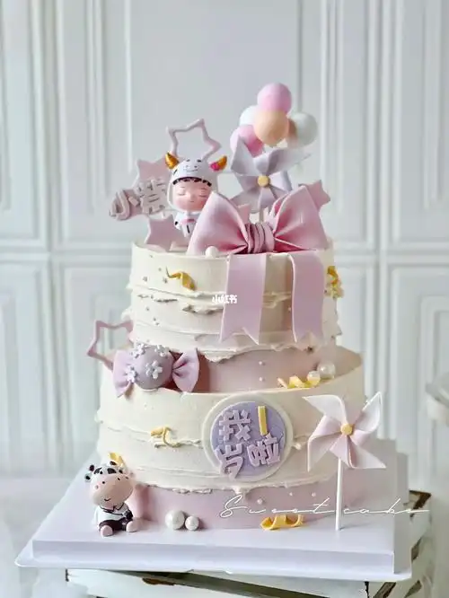 周岁蛋糕牛宝宝周岁