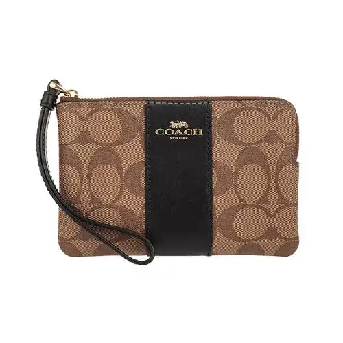 香港直邮coach蔻驰女士卡其色黑色手包f58035imcbi女士包袋