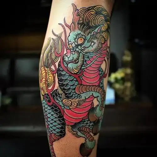 中国风麒麟纹身图案 麒麟刺青图片(5/6)-纹身图片网