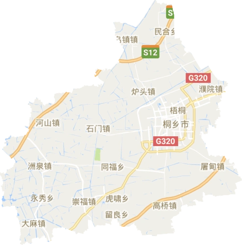 桐乡市高清电子地图