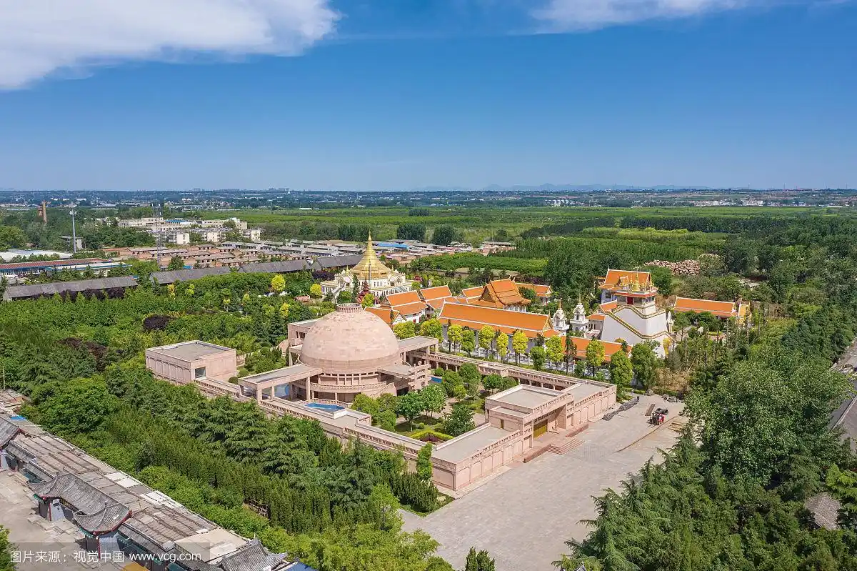 航拍洛阳白马寺