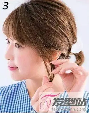头发太短怎么扎马尾 短发马尾扎法技巧_发型站_最新流行发型设计发型