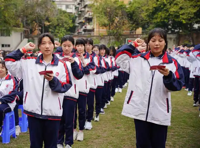 迎风虎啸御梦生花广州市协和中学举行高考百日冲刺誓师活动