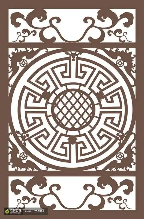 古典风格门窗雕刻专用花纹下载