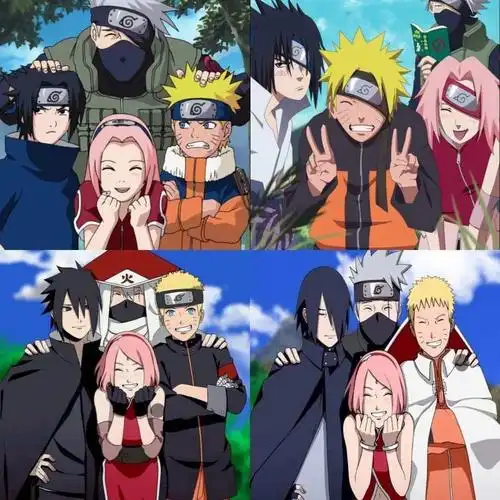 一步一个脚印成长的第七班#火影  #火影忍者  #宇智波佐助  #旗木