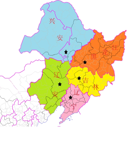 东北地区可以全面推行省县直管图